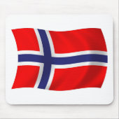 Norwegische Flagge Mousepad (Vorne)