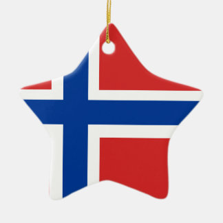 Norwegische Flagge (Norske flagg) Keramikornament