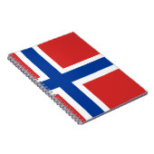 Norwegische Flagge (Norske flagg) Notizblock (Rechte Seite)