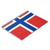 Norwegische Flagge (Norske flagg) Notizblock (Linke Seite)