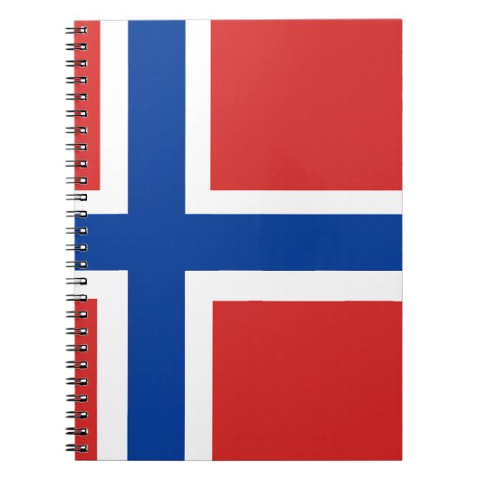 Norwegische Flagge (Norske flagg) Notizblock (Vorderseite)