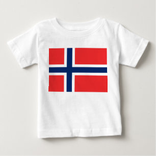 Norwegische Flagge (Norwegen) Baby T-shirt