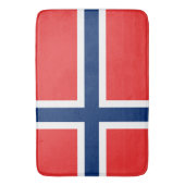 Norwegische Flagge (Norwegen) Badematte (Vorderseite Vertikal)