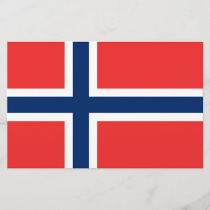 Norwegische Flagge (Norwegen) Briefpapier
