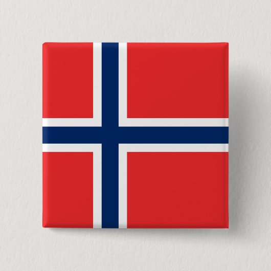 Norwegische Flagge (Norwegen) Button (Vorderseite)