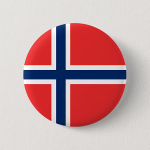 Norwegische Flagge (Norwegen) Button