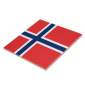 Norwegische Flagge (Norwegen) Fliese (Seite)