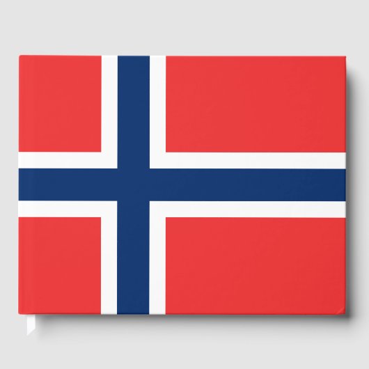 Norwegische Flagge (Norwegen) Gästebuch (Vorderseite)