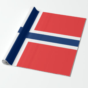 Norwegische Flagge (Norwegen) Geschenkpapier