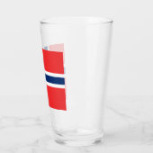 Norwegische Flagge (Norwegen) Glas (Links)