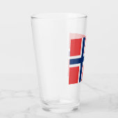 Norwegische Flagge (Norwegen) Glas (Rechts)