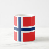 Norwegische Flagge (Norwegen) Kaffeetasse (Mittel)