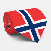 Norwegische Flagge (Norwegen) Krawatte (Gerollt)