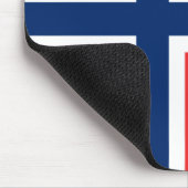 Norwegische Flagge (Norwegen) Mousepad (Ecke)