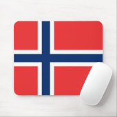 Norwegische Flagge (Norwegen) Mousepad (Mit Mouse)