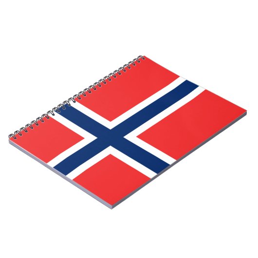 Norwegische Flagge (Norwegen) Notizblock (Linke Seite)