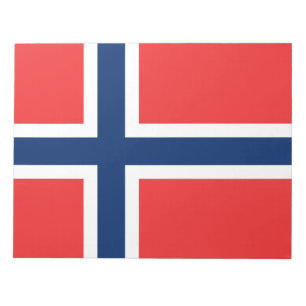Norwegische Flagge (Norwegen) Notizblock