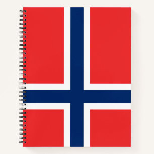 Norwegische Flagge (Norwegen) Notizblock