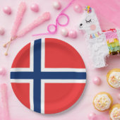 Norwegische Flagge (Norwegen) Pappteller (Party)