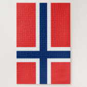 Norwegische Flagge (Norwegen) Puzzle (Vertikal)