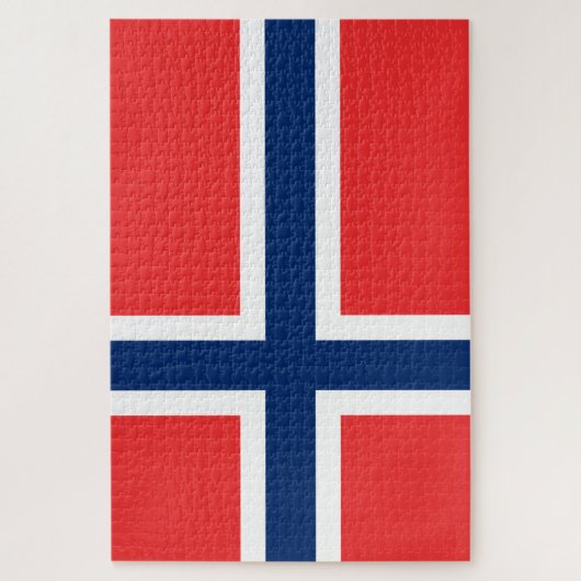 Norwegische Flagge (Norwegen) Puzzle (Vertikal)