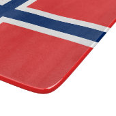 Norwegische Flagge (Norwegen) Schneidebrett (Ecke)