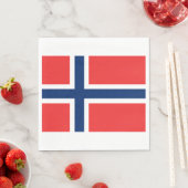 Norwegische Flagge (Norwegen) Serviette (Beispiel)