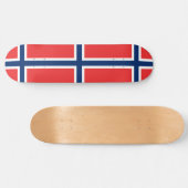 Norwegische Flagge (Norwegen) Skateboard (Horizontal)
