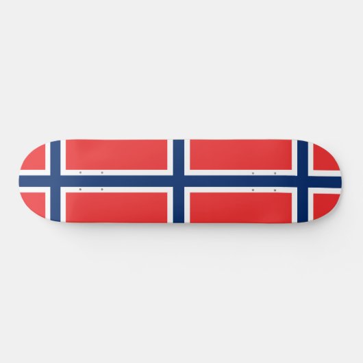 Norwegische Flagge (Norwegen) Skateboard (Horizontal)