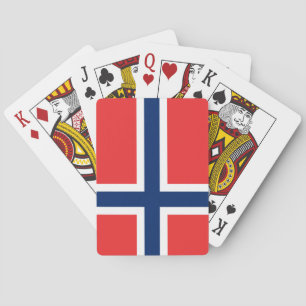 Norwegische Flagge (Norwegen) Spielkarten