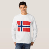 Norwegische Flagge (Norwegen) T-Shirt (Vorne ganz)