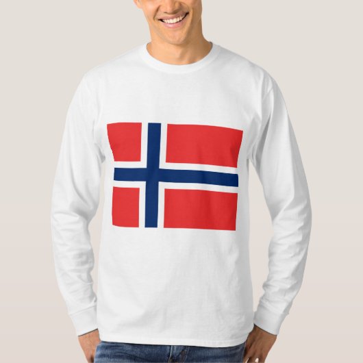 Norwegische Flagge (Norwegen) T-Shirt (Vorderseite)