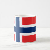 (Norwegische) Flagge Norwegens Kaffeetasse (Mittel)