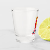 Norwegische Flagge / Norwegischer Landpatriot /spo Schnapsglas (Links)