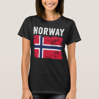 Norwegische Flagge Not leidende Männer Frauen Kind T-Shirt