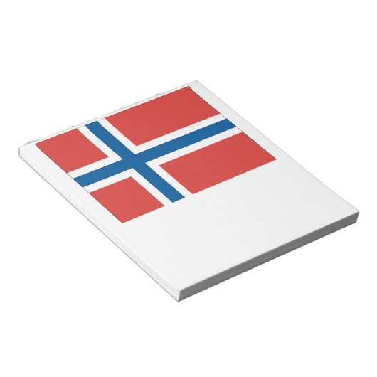 Norwegische Flagge Notizblock (angewinkelt)