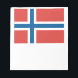 Norwegische Flagge Notizblock<br><div class="desc">Flagge Norwegens</div>