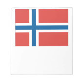 Norwegische Flagge Notizblock (Vorderseite)