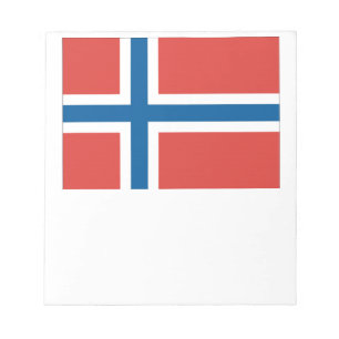 Norwegische Flagge Notizblock