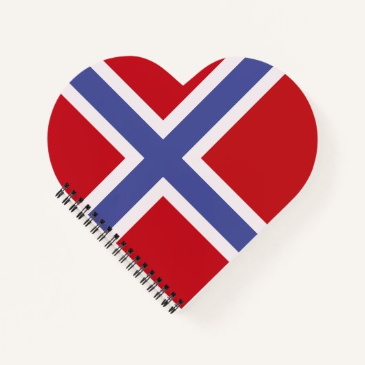 Norwegische Flagge Notizblock (Vorderseite)