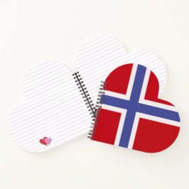 Norwegische Flagge Notizblock