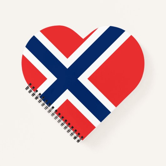 Norwegische Flagge Notizblock (Vorderseite)