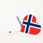 Norwegische Flagge Notizblock (Innenseite)