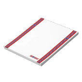 Norwegische Flagge Notizblock (Rotiert)