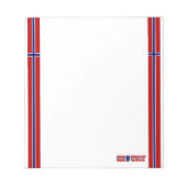 Norwegische Flagge Notizblock (Vorderseite)