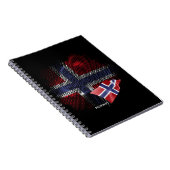 norwegische Flagge Notizblock (Rechte Seite)