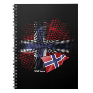 norwegische Flagge Notizblock