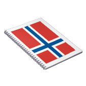 Norwegische Flagge Notizblock (Rechte Seite)