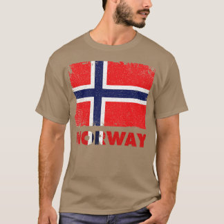 Norwegische Flagge Oslo Norwegen T-Shirt