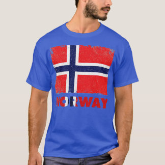 Norwegische Flagge Oslo Norwegen T-Shirt